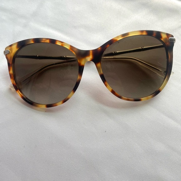 Gucci Tortoise Shell Cat-eye Sunglasses - Picture 1 of 5
